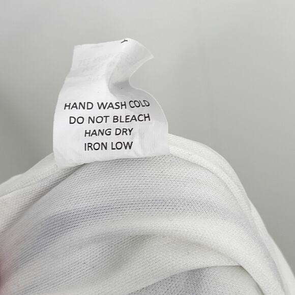 Sienna Sky Striped Button Front Jumpsuit Tie Back White Blue Red M Tie Waist - Picture 11 of 11